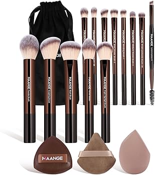Amazon.com: MAANGE 16PCS Makeup Brush Set Travel Makeup